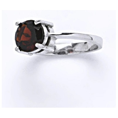 Čištín Stříbrný prstýnek přírodní granát T 1252