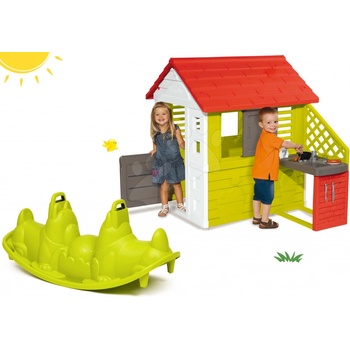 Smoby set domček Pretty Nature a hojdčka Tuleň
