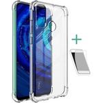 IMAK Huawei P Smart (2020) IMAK силиконов калъф за телефон, устойчив на удари, с въздушни възглавници по ъглите + фолио за екрана, ПРОЗРАЧЕН (GP-99026)