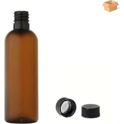 Via Plastová lahvička hnědá s černým uzávěrem 100 ml 400 ks