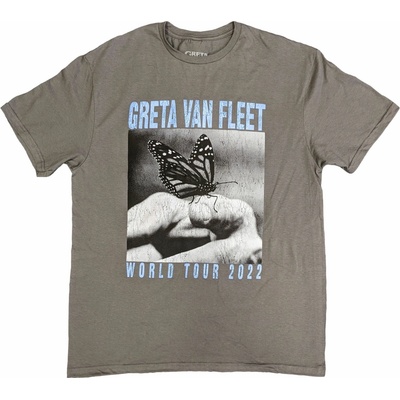 Greta Van Fleet World Tour Butterfly šedá