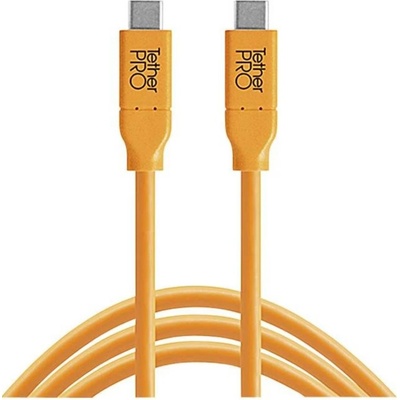 Tether Tools CUC15-ORG USB-C na USB-C, 4,6m, oranžový