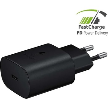 Image 1 of Samsung Оригинален адаптер Samsung EP-TA800NBEGEU, 25W Fast Charger, Tipe C, Черен