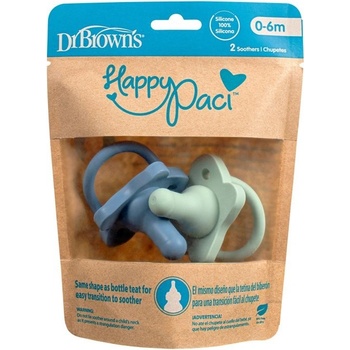 Dr. Browns HappyPaci modrá/zelená 2ks