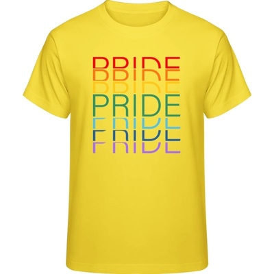 Premium tričko Dúhový dizajn Pride Pride Pride zlaté