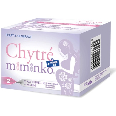 ONAPHARM Inteligentné bábätko 2 methylfolát + vitamín D3 a DHA 30 tabliet + 30 kapsúl