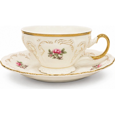 Thun 1794 Bernadotte šálka cappuccino s podšálkou ivory zámocká 220 ml