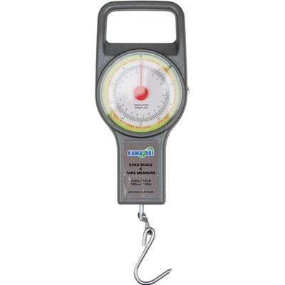 Kamasaki analógová rybárska váha s meracou páskou 22kg