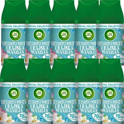 AIR WICK NÁPLNE DO OSVIEŽOVAČA VZDUCHU OCEÁNSKY VÁNOK A VANILKA 10 x 250 ml