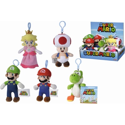 Prívesok na kľúče Plyšová Super Mario, 12,5 cm, 5 druhů, DP12