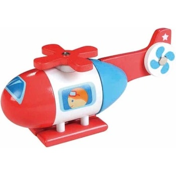 Lelin toys - Дървен хеликоптер с магнити