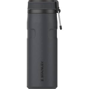 STANLEY Черен термос от неръждаема стомана 470 ml IceFlow Bottle Twist Flip Black - Stanley (100000108174)