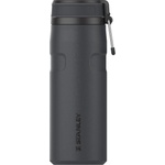 STANLEY Черен термос от неръждаема стомана 470 ml IceFlow Bottle Twist Flip Black - Stanley (100000108174)