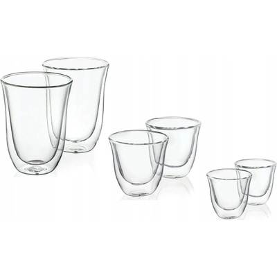De'Longhi Poháre na kávu a čaj 6 x 330 ml