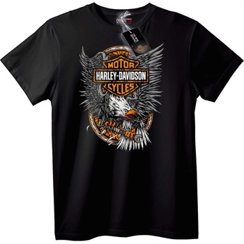 NOONEBRAND Тениска Harley-Davidson Орел - 2XL, Black