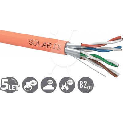 Solarix SXKD-6A-STP-LSOH-B2ca CAT6A, STP, LSOH, B2ca-s1,d1,a1, 500m
