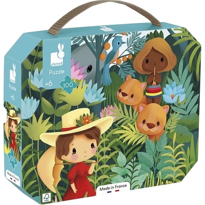 Janod Детски пъзел Janod - Пъзел, вдъхновен от Русо, 100 части (J02550)