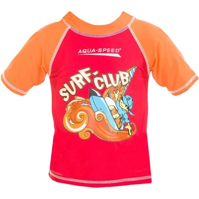 Aqua-Speed Surf Club tričko s UV ochranou červená