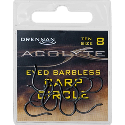 Drennan háčky Acolyte Carp Circle Barbless vel.8