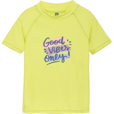 Color Kids-T-shirt W. Print limelight Žlutá