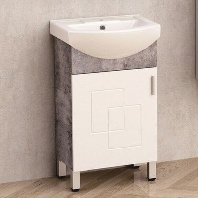 InterCeramic Стоящ шкаф за баня icp 5086-2 + порцеланов умивалник uk 5091 (icp 5086-2)