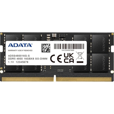 Adata DDR5 16GB 4800MHz CL40 AD5S480016G-S
