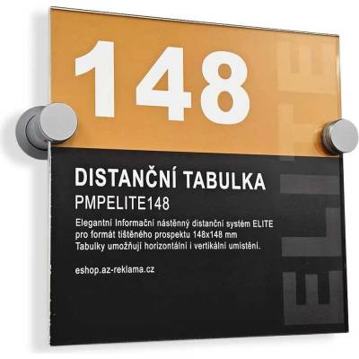 A-Z Reklama CZ Informační nástěnný distanční systém ELITE 148 × 148 mm – kód PMPELITE148
