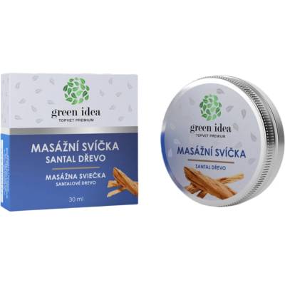 Topvet Masážna sviečka - Santal drevo 30 ml