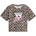 GUESS Леопардова тениска с къс и широк дизайн за момиче с лого Guess Love