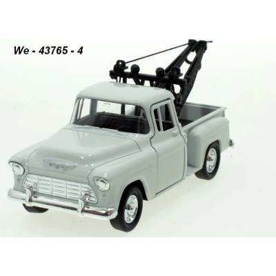 Welly Chevrolet 1955 Stepside Tow Truck white code 43765 modely aut 1:34