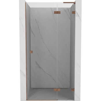 Mexen Lunar L Дясна врата за душ 105 см, прозрачна, матирана мед - 834L-105-000-65-00-P (834L-105-000-65-00-P)