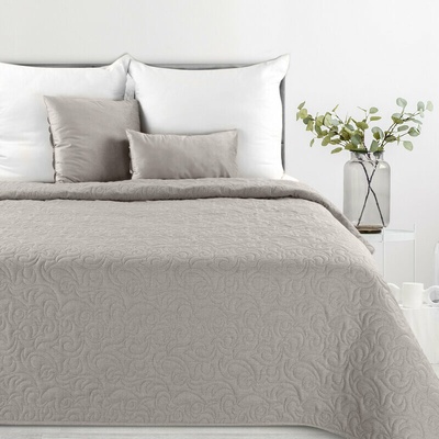 Takoy PREMIUM prehoz na posteľ 220x240 cm prešívaný z látky imitujúcej ľan-HF-459128