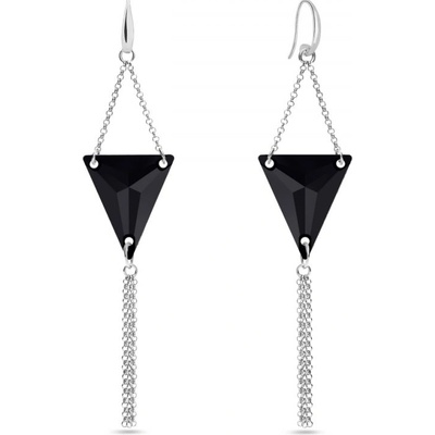 Spark černé se Swarovski Elements Trident KW327118J Jet