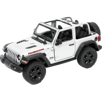 Kinsmart Метална количка Kinsmart - 2018 Jeep Wrangler Open Top, 1: 34, светлосива (55079)