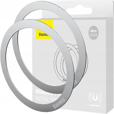 Baseus Halo Series Magnetic Ring, 2 kusy, Slbern