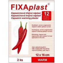 FIXAplast WARM Kapsaicínová hrejivá náplasť 12 x 16 cm 2 náplasti