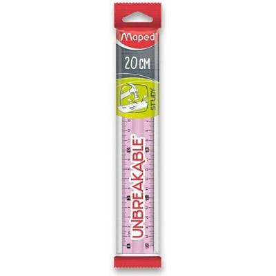 Maped Study Unbreakable 245410 pravítko 20 cm mix barev