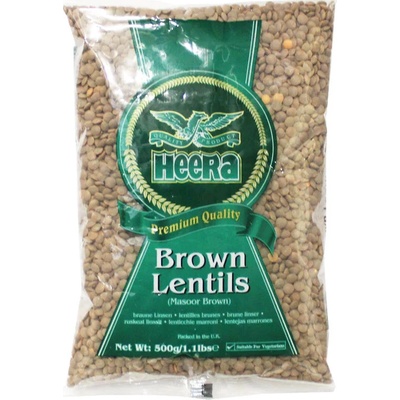 Heera Hnědá Čočka 0,5 kg
