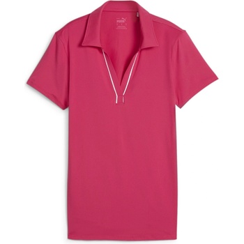 Image 1 of PUMA Блуза с яка Puma Women's Cloudspun Piped Short-Sleeve Performance Polo Shirt - Garnet. Rose