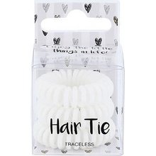 2K Hair Tie spirálovité gumičky do vlasů 3 ks odstín white pro ženy