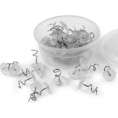 Twist pin / vrut šroubovací spirálový s průhlednou hlavičkou - transparent – Zboží Dáma
