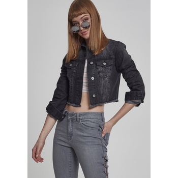 Urban Classics Дамско късо дънково яке в черен цвят Urban ClassicsMODEL347 SALE - , размер L