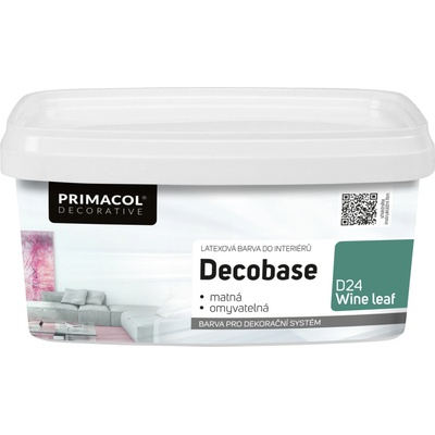 Primacol Decorative Decobase umývateľná maliarska farba, D24 Wine Leaf, 1 l