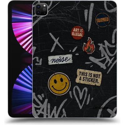 Picasee silikónový čierny obal pre Apple iPad Pro 11" 2021 3.gen STICKERS x TAGS