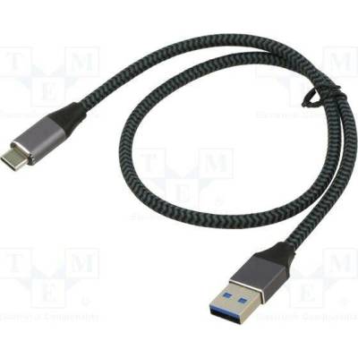 ART OEM-C2-1 USB 3.1, USB A vidlice,USB C vidlice, 1m, černo-šedý