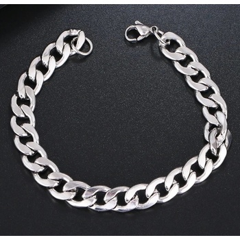 Blingstar Náramek CUBAN Nerez ocel 20 cm 7,5 mm - B2610