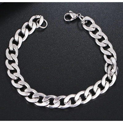 Blingstar Náramek CUBAN Nerez ocel 20 cm 7,5 mm - B2610