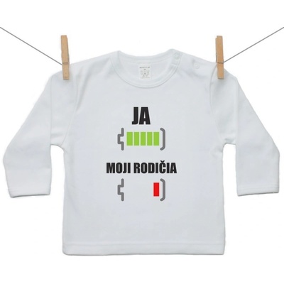 Boodyy Tričko s dlhým rukávom Batéria nabitá