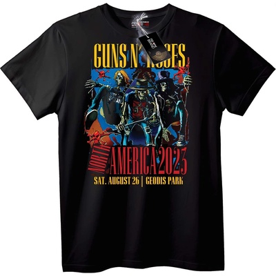 NOONEBRAND Тениска Guns N' Roses Американско турне 2023 - 3XL, White