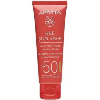 APIVITA Слънцезащитен хидратиращ крем за лице , оцветен, Apivita Bee Sun Safe Hydra Fresh Tinted Face Cream SPF50 50ml